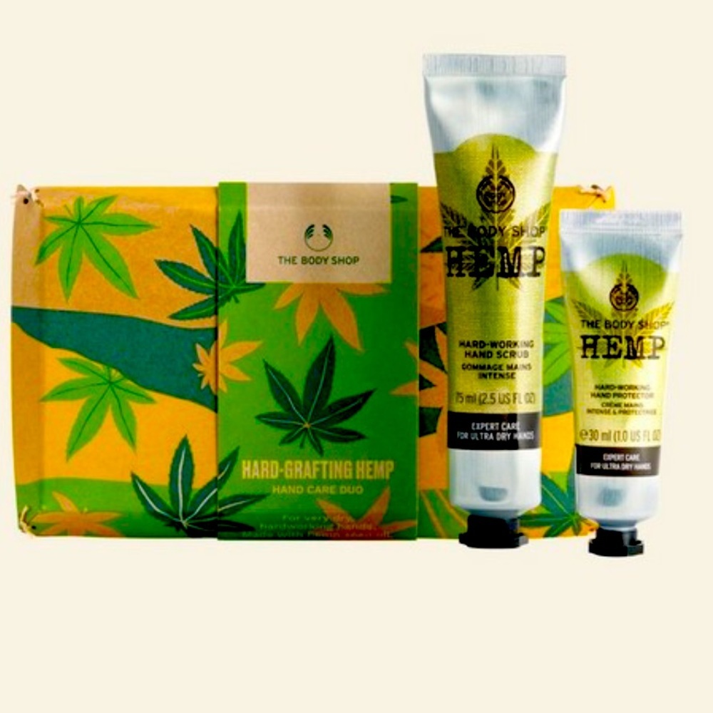 NWT The Body Shop Hemp Hand Care Duo
Gift Set For Ultra Dry Hands